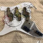 Chandler Pickguard with 6 DPDT Center Off Switches Back