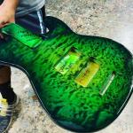 Custom Shop L•2500 in Dragon Burst over 3A Quilted Maple with a Swamp Ash body2