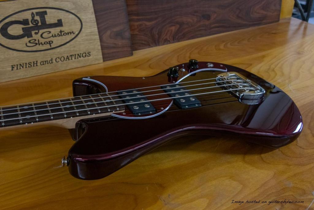 Custom Shop Fallout 2 Short Scale bass in Ruby Red Metallic over Alder-11
