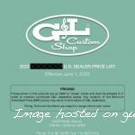 2022 G&L Custom Shop U.S. Price List Rev. F.22-REDACTED
