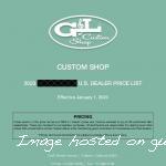 2023 G&L Custom Shop US Price List-REDACTED