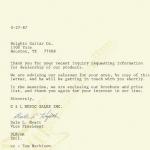 1987 Dealer Inquiry Letter