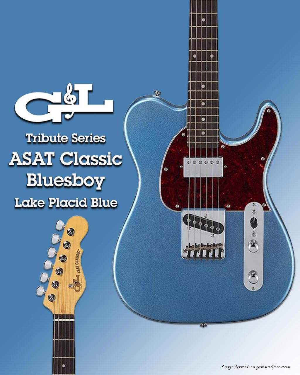 G&L Tribute Series ASAT Classic Bluesboy in Lake Placid Blue