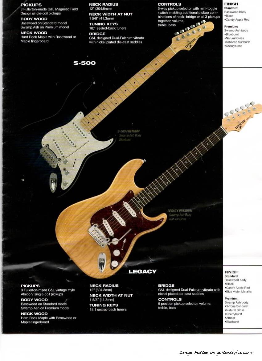 Tribute Series 2004 Catalog-S-500:Legacy page