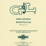 1997 Retail Price List