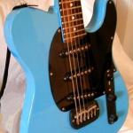Jeff Byrd's 1987 "Fred Newell" Turquoise ASAT III - body