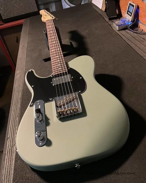 BTO Lefty ASAT Classic Bluesboy in Matcha Green Frost over okoume