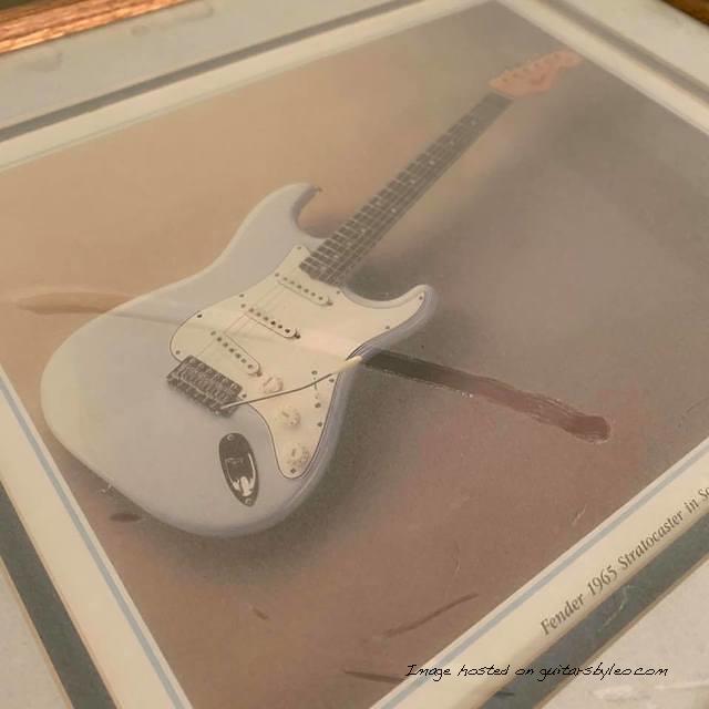 Fender 1965 Stratocaster in Sonic Blue Serial No 104232-1
