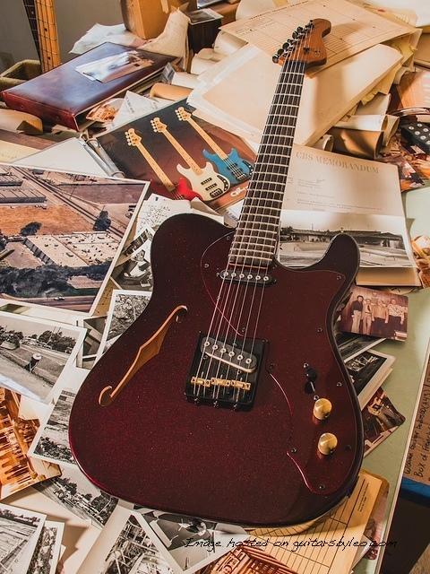Custom Shop ASAT Classic Semi-Hollow in Ruby Red Metallic-1