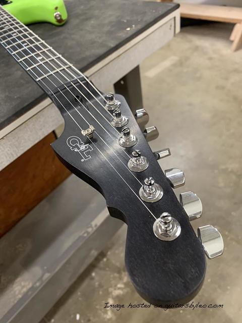 process known as ebonizing to turn the maple neck an even deep black color-3