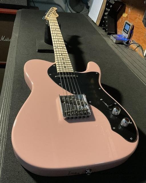 Limited edition small-batch ASAT Classic (TL) in Shell Pink over chambered alder