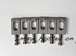 BRIDGE SADDLE SET - G amp L DUAL FULCRUM VIBRATO STAINLESS STEEL 
