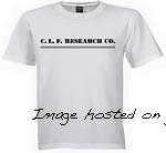 Mockup of C L F RESEARCH CO 60 s shirt