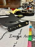 Custom Shop build in progress-Grant has some old school black crinkle hardware for this ASAT Special