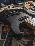 G&L Custom Shop ASAT Special in Blackburst Gloss over ebonized quilted maple on okoume