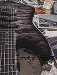 G&L Custom Shop Comanche RMC in Charcoal Burst over quilted maple on roasted alder-5