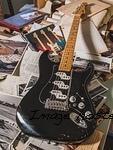 G&L Custom Shop Icon Inspired Comanche in nitrocellulose lacquer Jet Black over alder