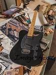 G&L Custom Shop light aged ASAT Special in nitrocellulose lacquer Jet Black over alder