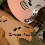 G amp L Custom Shop Espada in Shell Pink Nitro-3