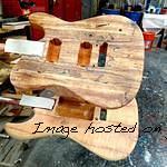 The G amp L Custom Shop Spalted Maple siblings ready for color