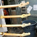 nice batch of G amp L Custom Shop necks awaiting some clearcoat material